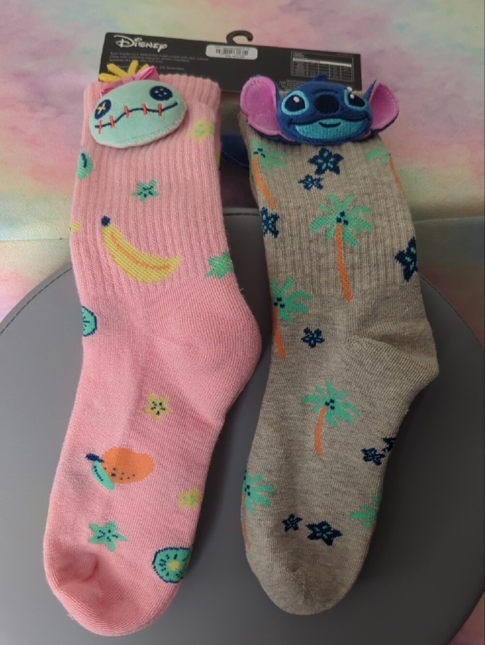 Disney Crew Socks - Stitch and Scrump 2pk - Picture 2 of 2